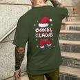 Uncle Claus Christmas Family Partner Look Santa Claus T-Shirt mit Rückendruck Geschenke für Ihn