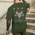 Viking Santaiking Christmas Jumper Falalalaalhalla S T-Shirt mit Rückendruck Geschenke für Ihn