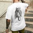 Amantes Del Caballointage Equitación Amantes Camiseta Hombre Estampado Espalda Regalos para él