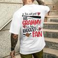 His Biggest Fan Baseball Grammy Of A Baseball Player Grammy Men's T-shirt Back Print Gifts for Him