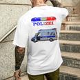 Children's Cool Police Motif With Car T-Shirt mit Rückendruck Geschenke für Ihn