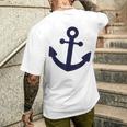 Classic Anchor T-Shirt mit Rückendruck Geschenke für Ihn