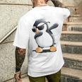 Dabbender Penguin I Dab Dance Animals I T-Shirt mit Rückendruck Geschenke für Ihn