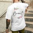 Damen Braut Bride Junggesellenabschied Dezent Herz Jga Bride To Be T-Shirt mit Rückendruck Geschenke für Ihn