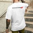 Dodge Wordmark Logo Gray T-Shirt mit Rückendruck Geschenke für Ihn