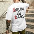 Drum And Bass Rum & Assintage Gray T-Shirt mit Rückendruck Geschenke für Ihn