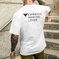 Espresso Martini Lover Statement T-Shirt mit Rückendruck Geschenke für Ihn