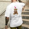 Favourite Teddy Bear Sleep With Heart Pyjamas Teddy T-Shirt mit Rückendruck Geschenke für Ihn