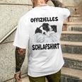 Border Collie Dog Official Sleep T-Shirt mit Rückendruck Geschenke für Ihn