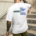 Saying Hola Estoy Aprendiendo Español Learn Spanish T-Shirt mit Rückendruck Geschenke für Ihn