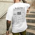 The Good Times Newspaper Journal Motivation T-Shirt mit Rückendruck Geschenke für Ihn