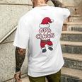 Grandpa Claus Christmas Family Partner Look Santa Claus Long-Sleeved T-Shirt mit Rückendruck Geschenke für Ihn