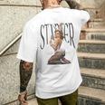 Hip Hopintage Graffiti Y2k Edgy Urban Backprint Streetwear T-Shirt mit Rückendruck Geschenke für Ihn