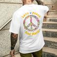 Hippie Acidhead Peace Hippi Hippy Peace T-Shirt mit Rückendruck Geschenke für Ihn