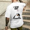 I'm Not Short I'm Penguin Size For Penguin Lovers Camiseta Hombre Estampado Espalda Regalos para él