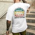 January 1985 40Th Birthday 1985 40 Years Decorative T-Shirt mit Rückendruck Geschenke für Ihn