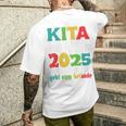 Kinder Kindertagesstätte Abschied Kinder Kita Abgänger 2025 T-Shirt mit Rückendruck Geschenke für Ihn