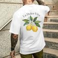 La Dolceita Lemon Italian Summer Limoncello Amalfi Coast T-Shirt mit Rückendruck Geschenke für Ihn