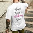 Liberte Egalite Wildberry Lillet Wein Sommer Cocktail Malle T-Shirt mit Rückendruck Geschenke für Ihn