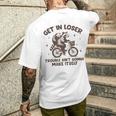 Get In Loser Trouble Ain't Gonna Make Itself Raccoon Opossum Men's T-shirt Back Print Gifts for Him