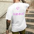 I Love Being A Ninny Cute Cool Men's T-shirt Back Print Gifts for Him