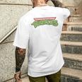 Nage Mutant Ninja Turtles Retro Logo Blue T-Shirt mit Rückendruck Geschenke für Ihn