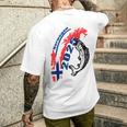 Norwegen 2025 Angel Urlaub T-Shirt mit Rückendruck Geschenke für Ihn