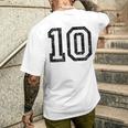 Number 10Intage T-Shirt mit Rückendruck Geschenke für Ihn