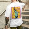 Nyc Statue De La Liberté T-shirt imprimé au dos Cadeaux pour lui