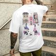 Paris France Fashion Shopping Retro Travel Souvenir T-Shirt mit Rückendruck Geschenke für Ihn