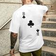 Playing Card Cross Bube Card Game Day Carnival Costume T-Shirt mit Rückendruck Geschenke für Ihn