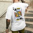 Playing Card King Of Clubs I Cross King S T-Shirt mit Rückendruck Geschenke für Ihn