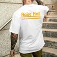 Raise Hail Vintage Retro Styles Washington Men's T-shirt Back Print Gifts for Him