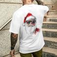 Santa Claus Christmas Graphic X-Mas Sunglasses Santa T-Shirt mit Rückendruck Geschenke für Ihn