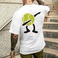 Tennis Dabbing Tennis Ball Tennis Player Ball Sport T-Shirt mit Rückendruck Geschenke für Ihn