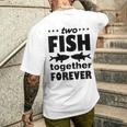 Two Fish Together Forever Angler T-Shirt mit Rückendruck Geschenke für Ihn