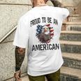 Usa American Flag Tourist Holiday America T-Shirt mit Rückendruck Geschenke für Ihn