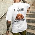 Vizsla Official Sleep With Dog T-Shirt mit Rückendruck Geschenke für Ihn