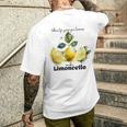 Wenn Du Zitronen Bekommst Mach Limoncello Travel To Italy T-Shirt mit Rückendruck Geschenke für Ihn