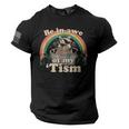 Autism Raccoon Tee - American Flag - Unisex Graphic T-Shirt