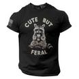 Cute Feral Raccoon Men’s Tee - USA Flag Accent & Sarcasm