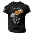 Happy Pills Raccoon Tshirt Raccoon Lover American Flag On Sleeve Men Tee USA Flag T-Shirt