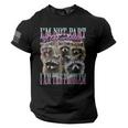 I'm Not Part Of The Problem Raccoon Meme Bootleg American Flag On Sleeve Men Tee USA Flag T-Shirt
