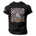 Possum Raccoon Team Tee - American Flag Sleeve Men's T-Shirt