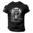 Raccoon Instant Noodle Tee - USA Flag Sleeve - Unisex T-Shirt