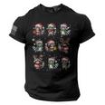 Raccoon Lover Christmas Tee - USA Flag Sleeve Men's Pajama Top