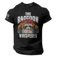 Raccoon Lover Tee with Vintage Retro USA Flag for Men