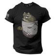 Raccoon Lover USA Flag Shirt | Men's Tee with Patriotic Sleeve