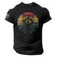Raccoon Men's T-Shirt - American Flag Sleeve - Patriotic Tee