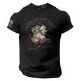 Racoonicorn Trash Panda Tee - American Flag Sleeve - Men's USA T-Shirt